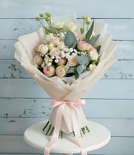 Букет цветов из:  Розы и Лизиантусы #REPLACE_PRED# Мурино