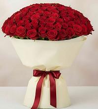 Букет 101 Красная роза Милано в Мурино