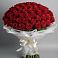 Букет 101 Красная роза Блэк Мэджик в Мурино