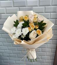 Букет цветов из:  Розы и Хризантемы в Мурино