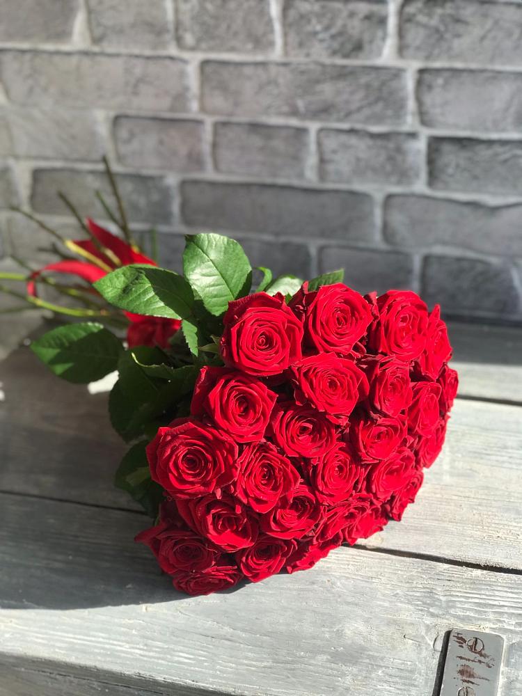 Букет Красные розы Фридом в Мурино