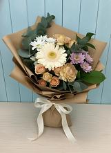 Букет цветов из:  Герберы и Хризантемы в Мурино