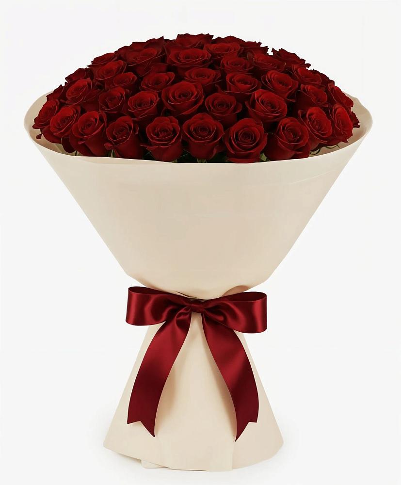 Букет 101 Бордовая роза Блэк Бакарра в Мурино