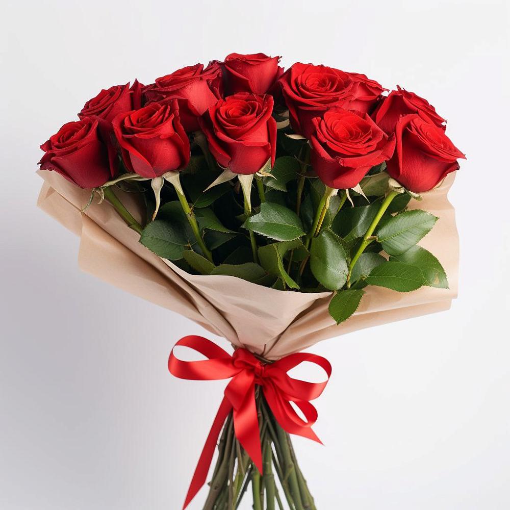 Букет 11 Красных роз Эдлесс Лав в Мурино