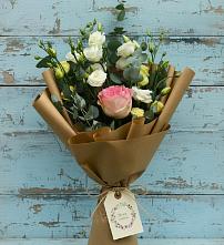 Букет цветов из:  Розы и Лизиантусы #REPLACE_PRED# Мурино