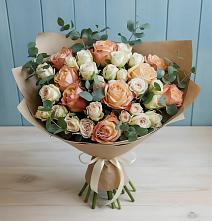 Букет цветов из:  Альстромерии и Розы в Мурино