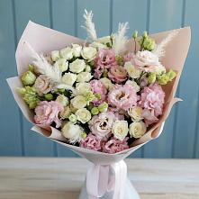 Букет цветов из:  Альстромерии и Розы в Мурино