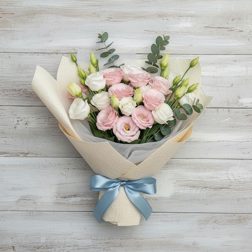 Букет цветов из: Лизиантусы в Мурино